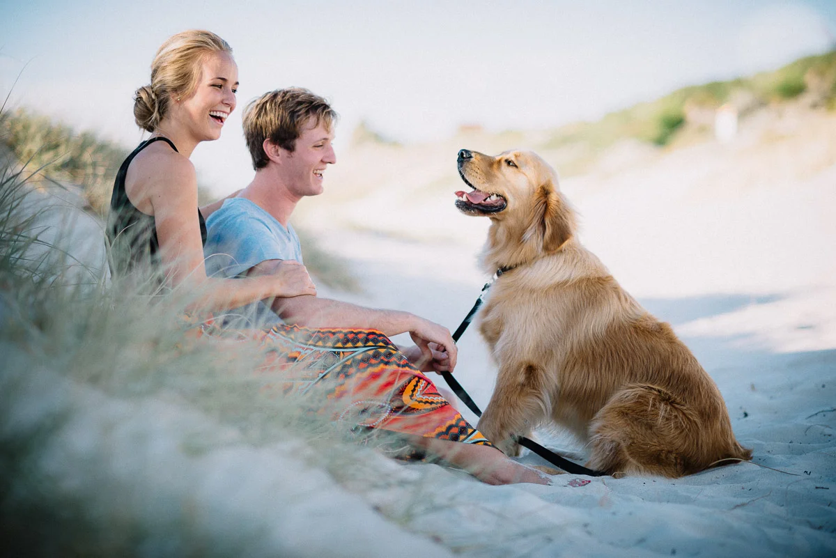 Glen + Ella / Fremantle beach 'Be yourselves' portrait session