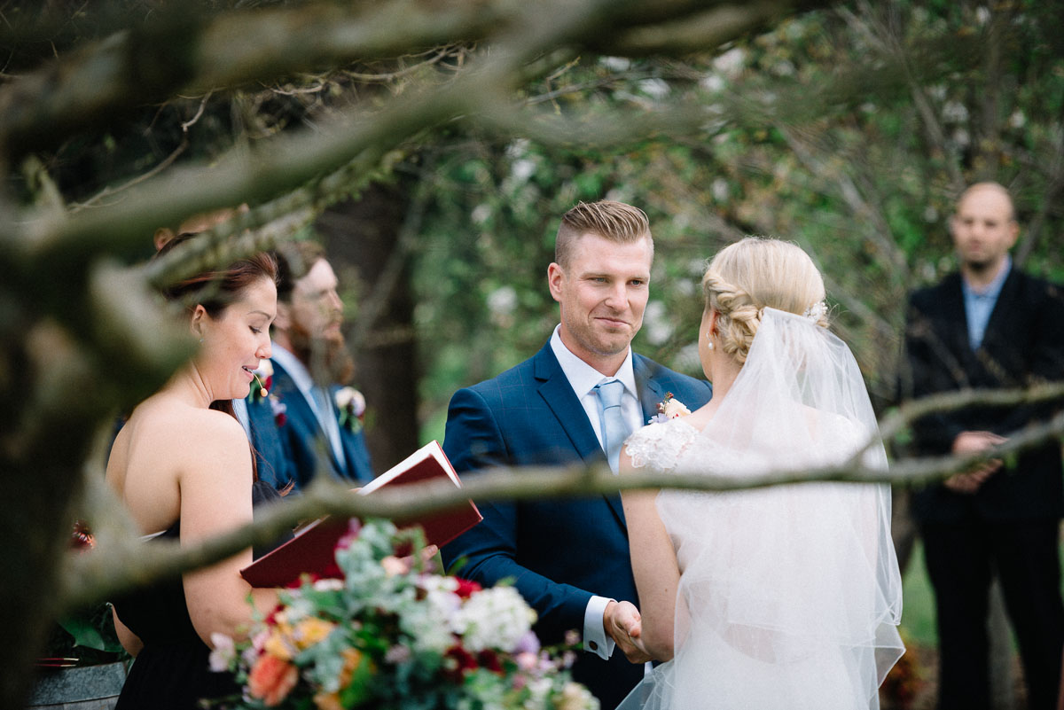 Core Cider wedding in the apple orchard.