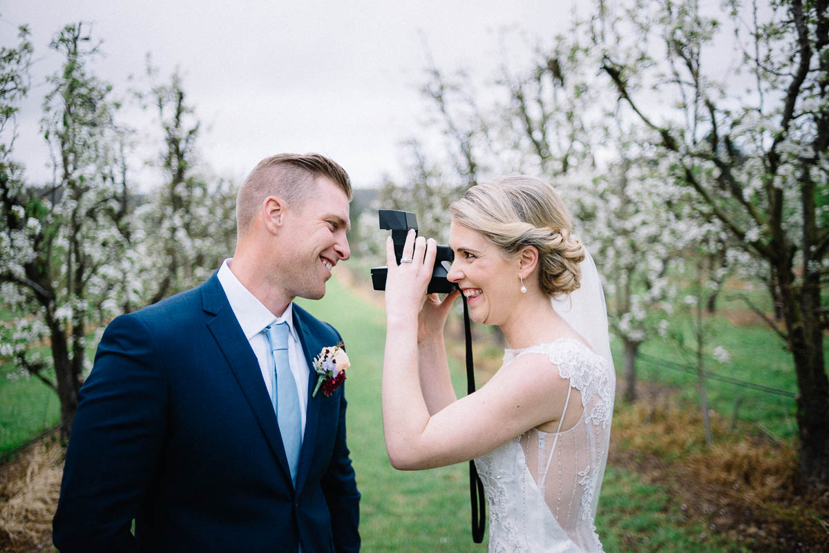 Wedding Photography with a Polaroid camera.