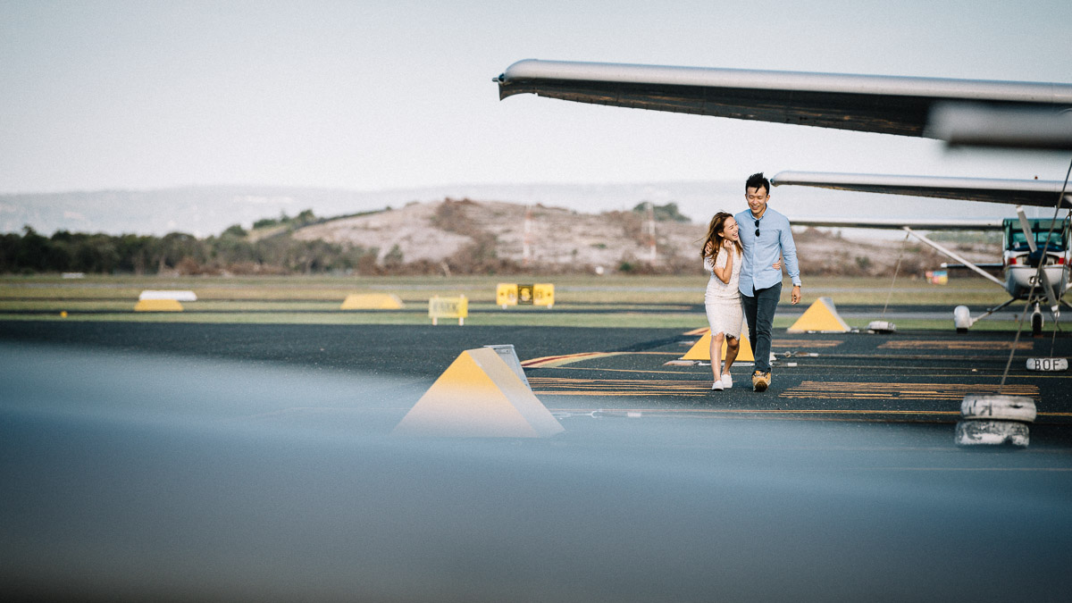 A little airport adventure / Couple photography session