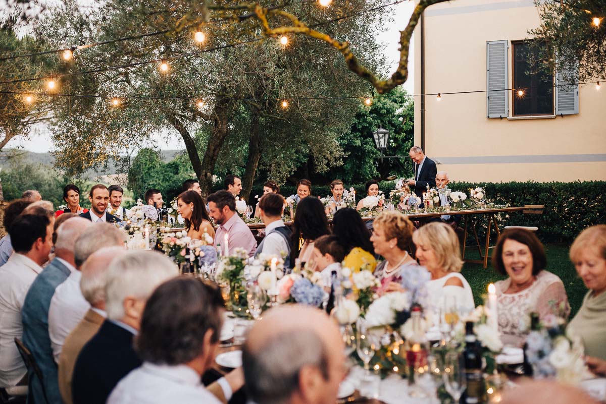 Wedding reception in Tuscanny venue Terre Di Nano