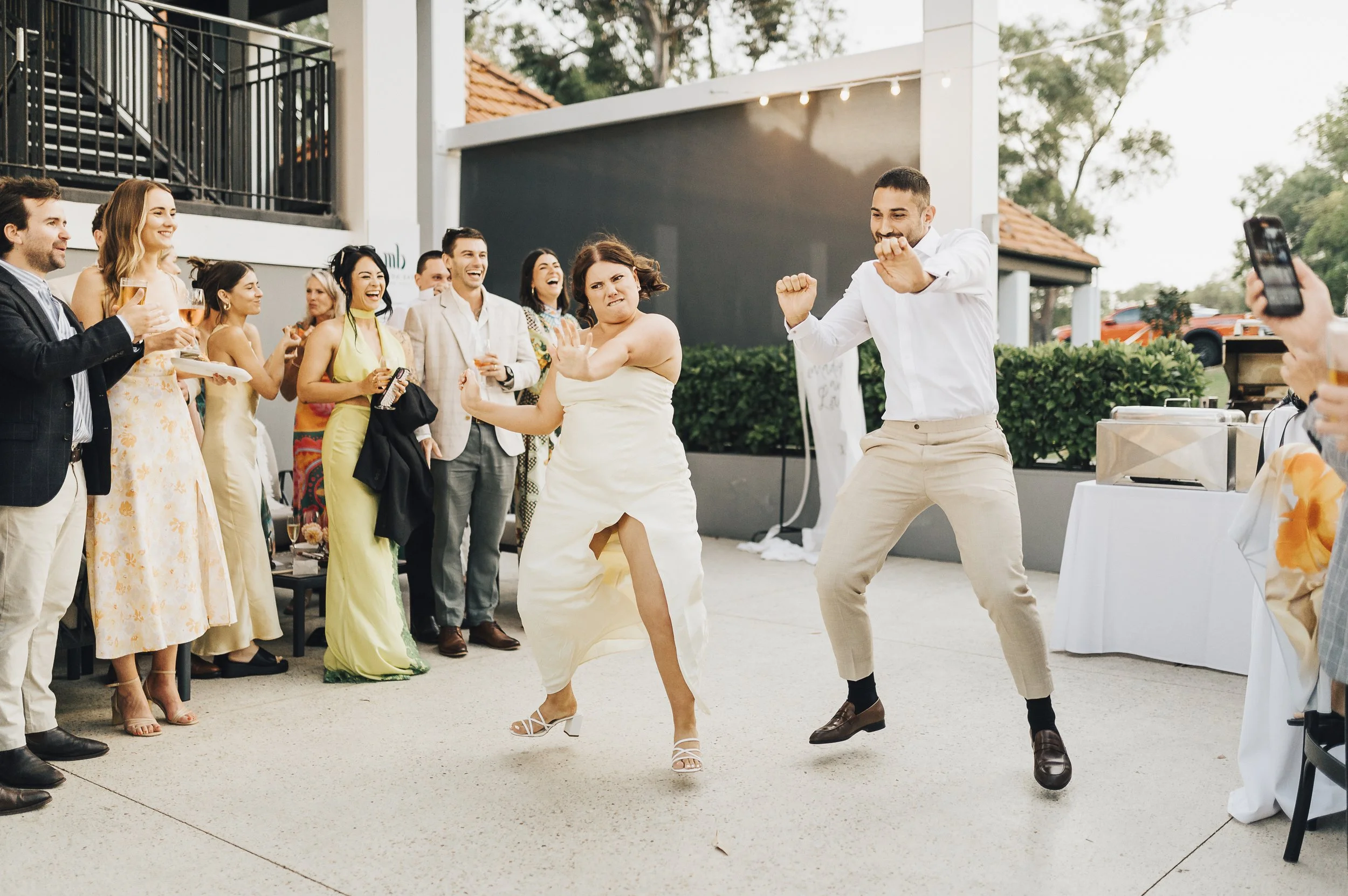 Matilda Bay Wedding / Wedding Party Enters in Style