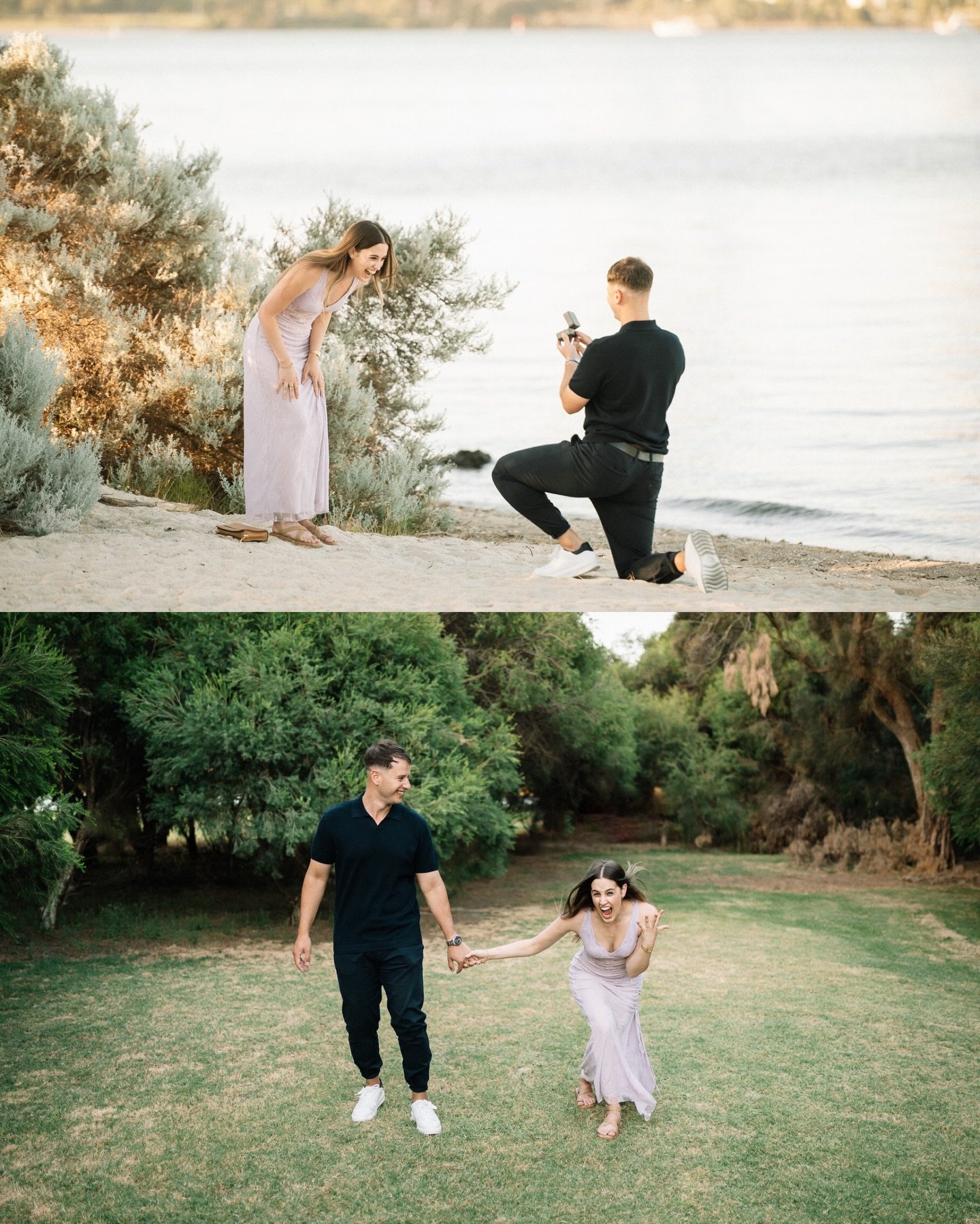 Making Christmas even more special :) Steve proposed just 2 days ago. In a place that carried a meaning, in a way that signified commitment. I&rsquo;m happy that my stupid jokes are part of their life story now :) Kristina and Steve.

#perthproposal 