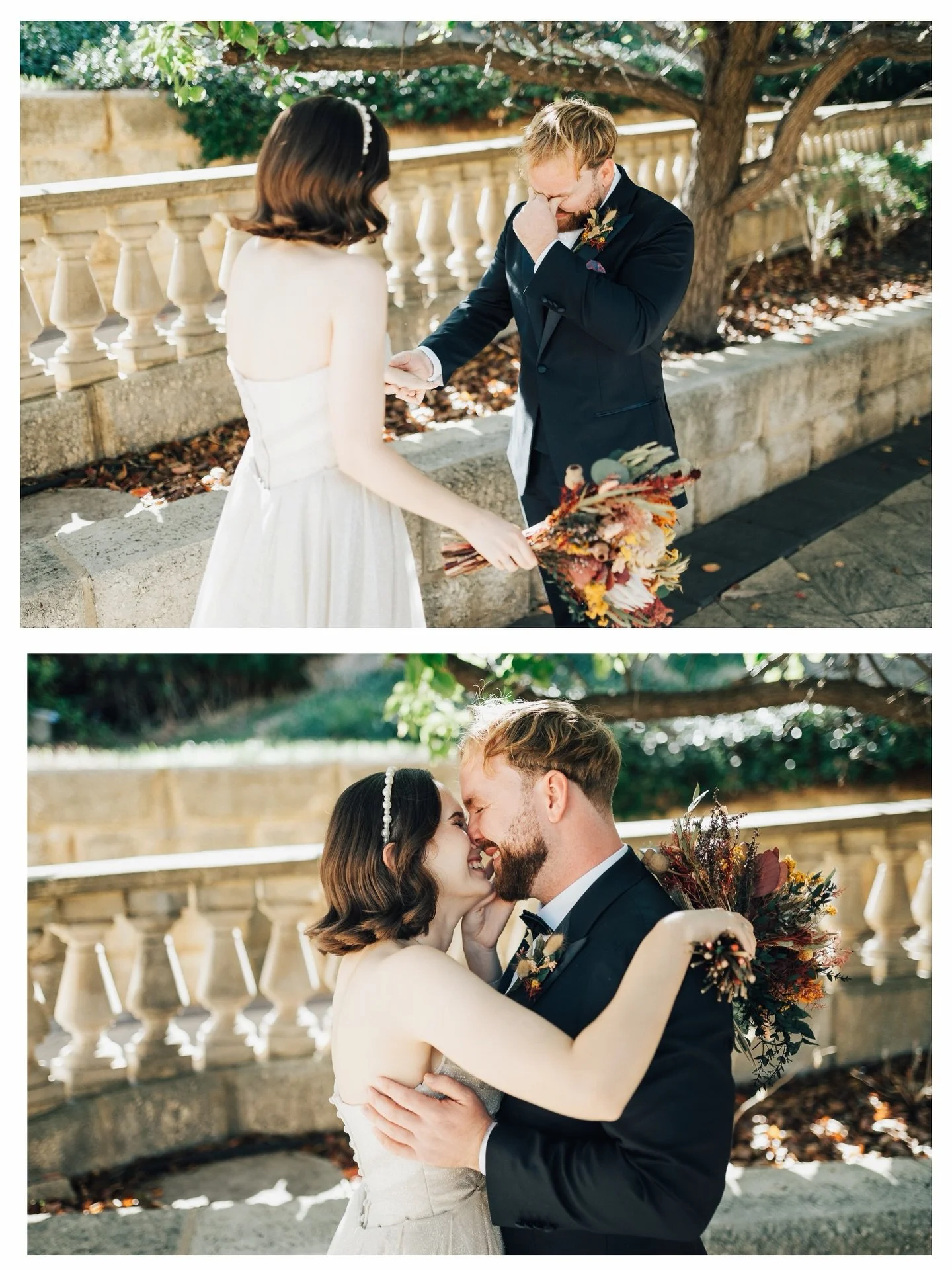 Emily and Hamish / When my favourite photos happen 5 minutes into the coverage :) 
#firstlookwedding #cavershamhousewedding #perthmicroweddingphotography #perthweddingphotographer #intimatewwddingphotographer