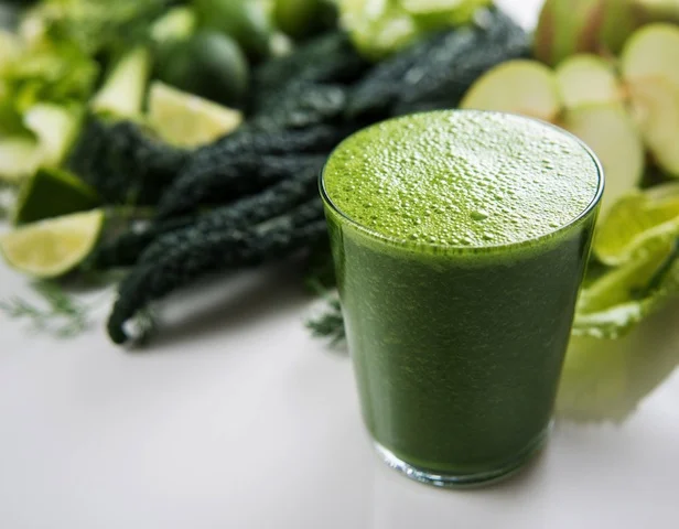 There's nothing like a green drink first thing in the morning. Try a superfood powder like Vitamineral Green or make your own green juice out of cucumber, kale, cilantro, apple, lime and celery. Get creative! 