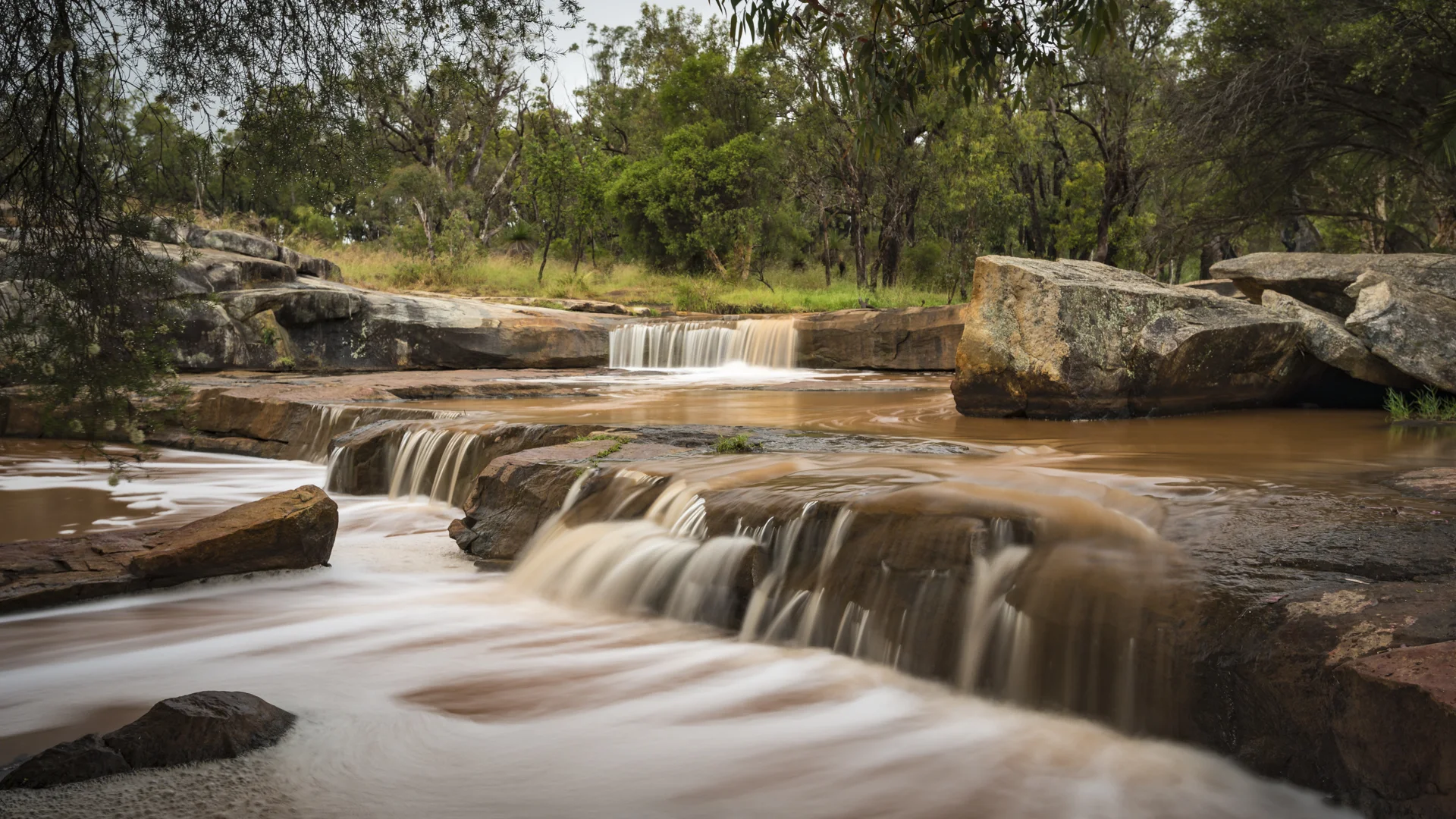 Mid-day Landscape with Little Stopper at Noble Falls