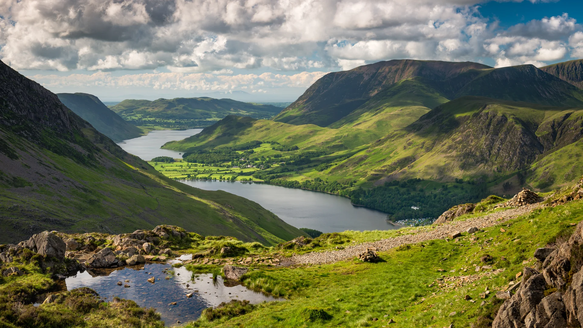 Hiking Adventure in the Lake District for a Mountain Sunset