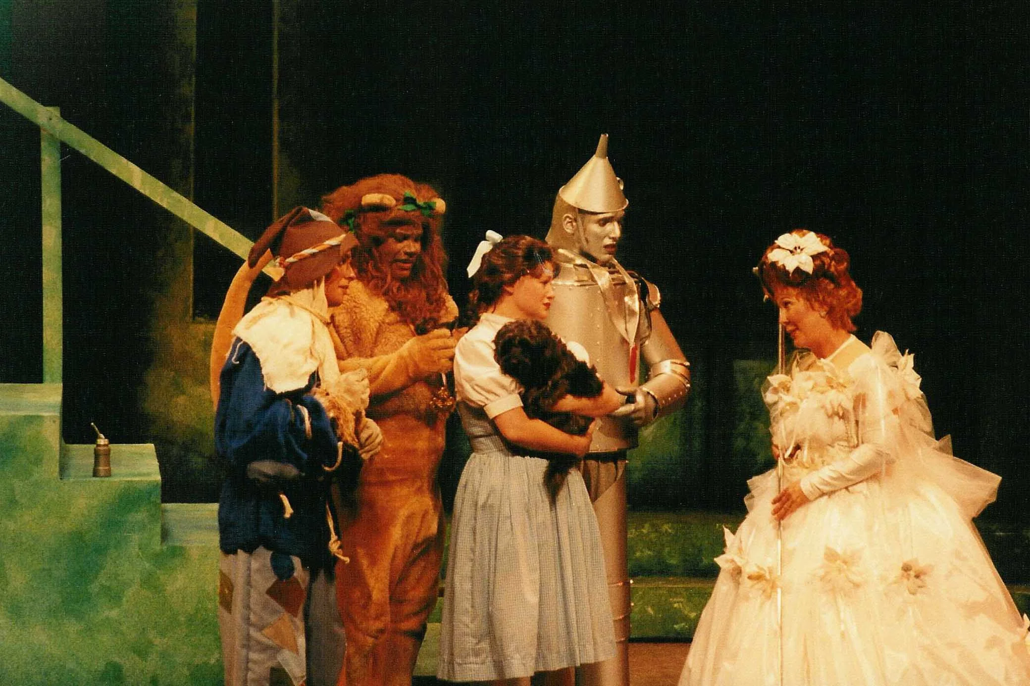 My dog Munster staring as Toto in the Wizard of Oz at Theatre Winter Haven with Lindsey Alley (Note this image was not taken by me and was not copyrighted by me)