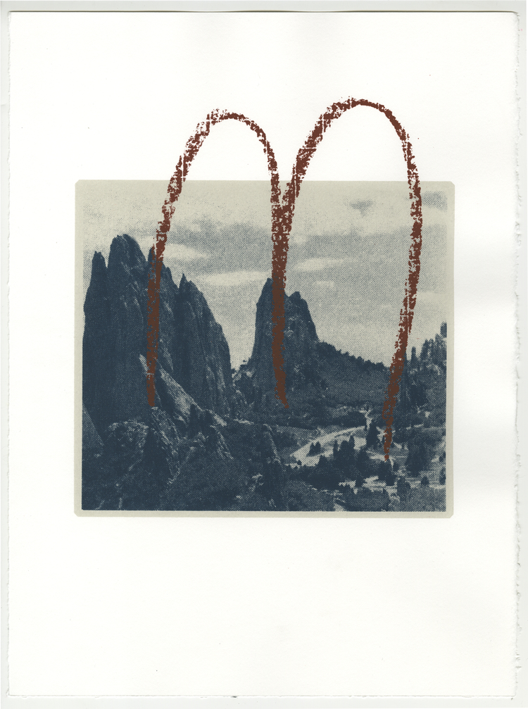   Scribblescape #1    Limited edition screen print. 2016 
