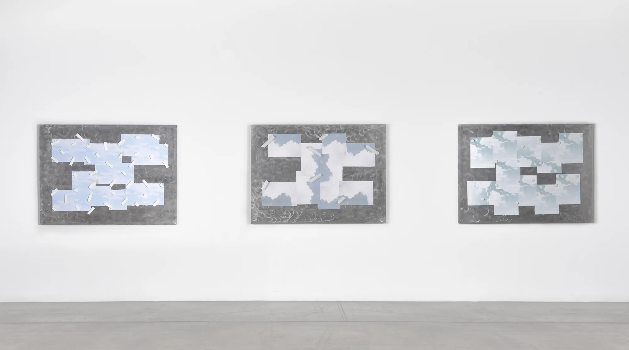  Hondo Condo #1 - 3   Glazed earthenware, steel, risographs. 2018  Photo credit Third Dune Productions 