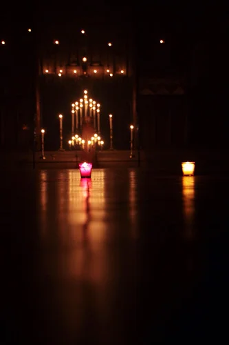 The Church set up for Compline