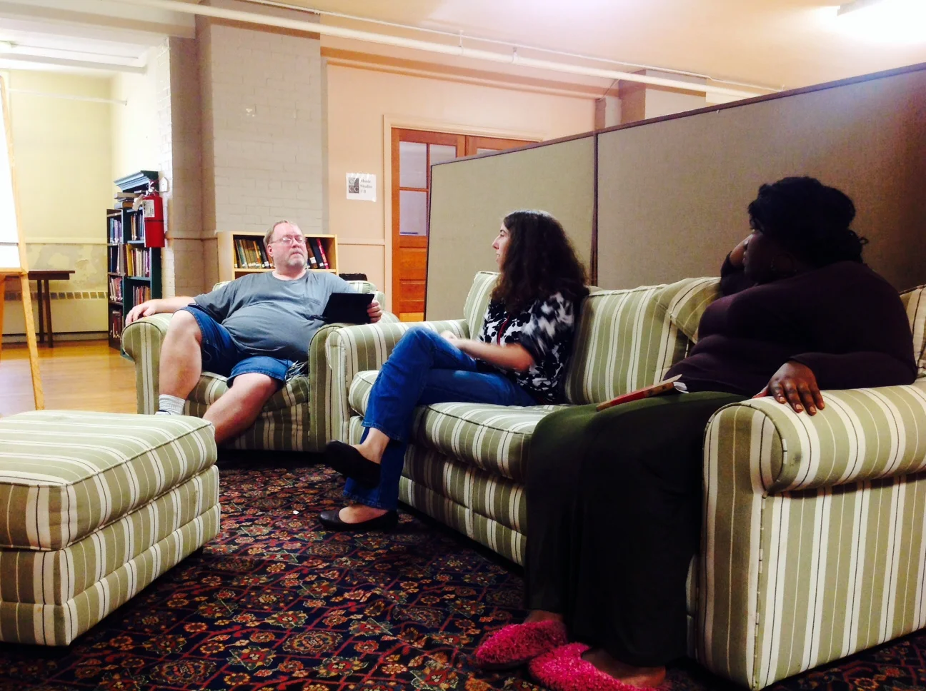 Brother Scott with Megan and Shancia.