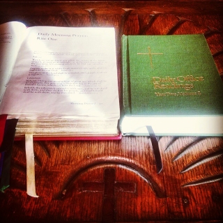 Preparing to lead prayer...