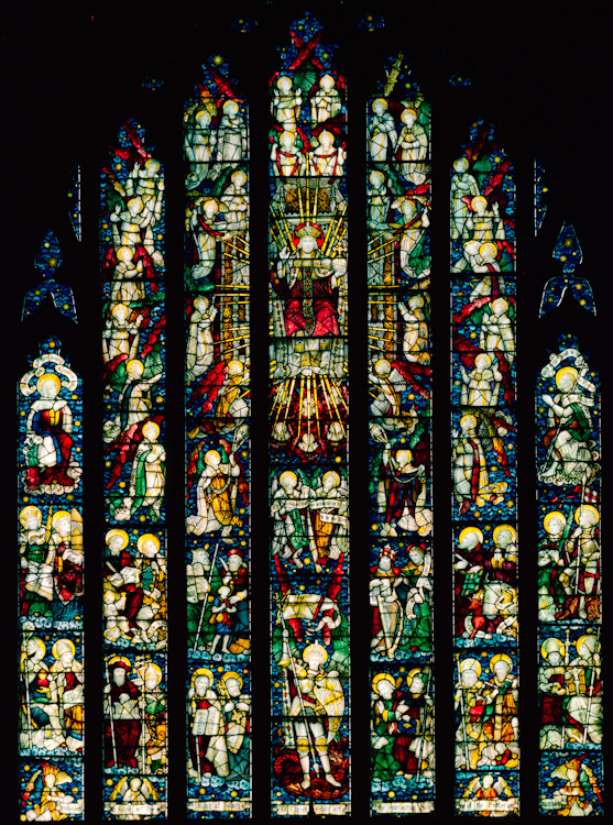 The Te Deum Window at Christ Church (St. Michael is at the bottom)