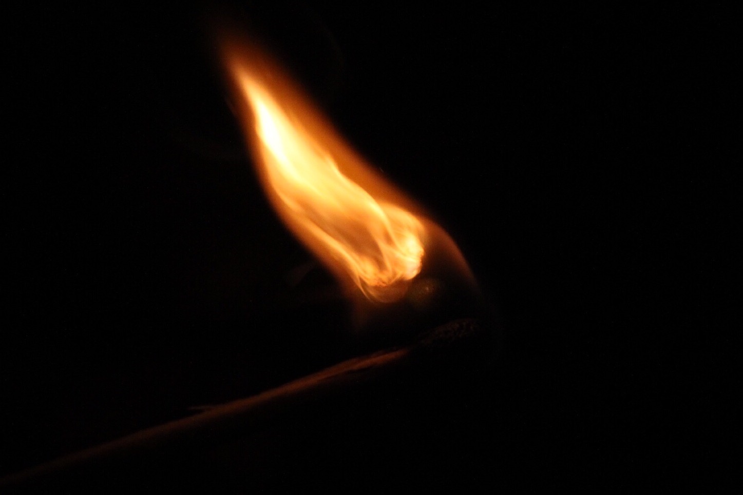 Matchsticks burning.