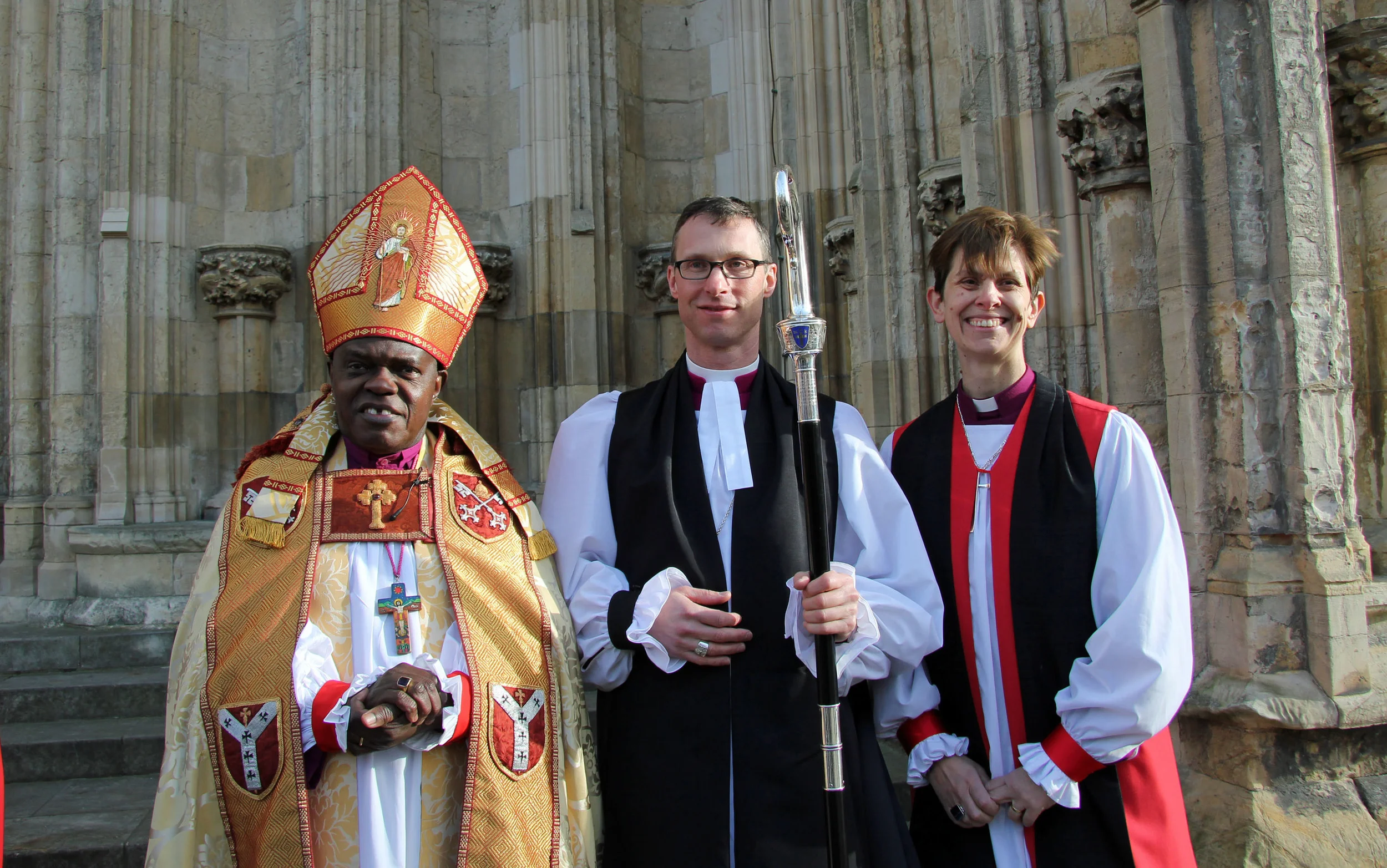 Bishops Sentamu, North, and Lane.