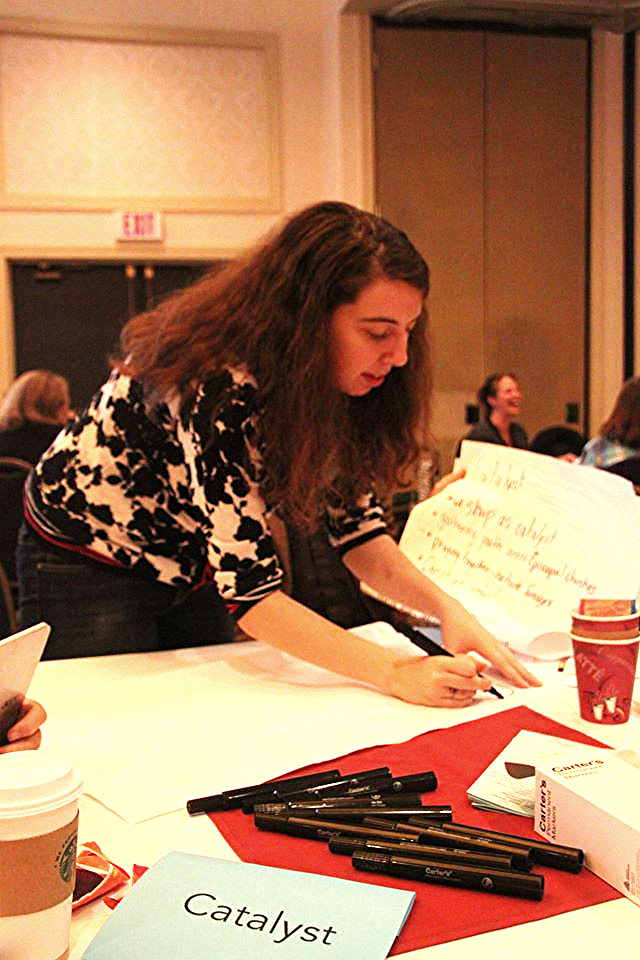 Megan at the Episcopal Church in Connecticut's Diocesan Convention.