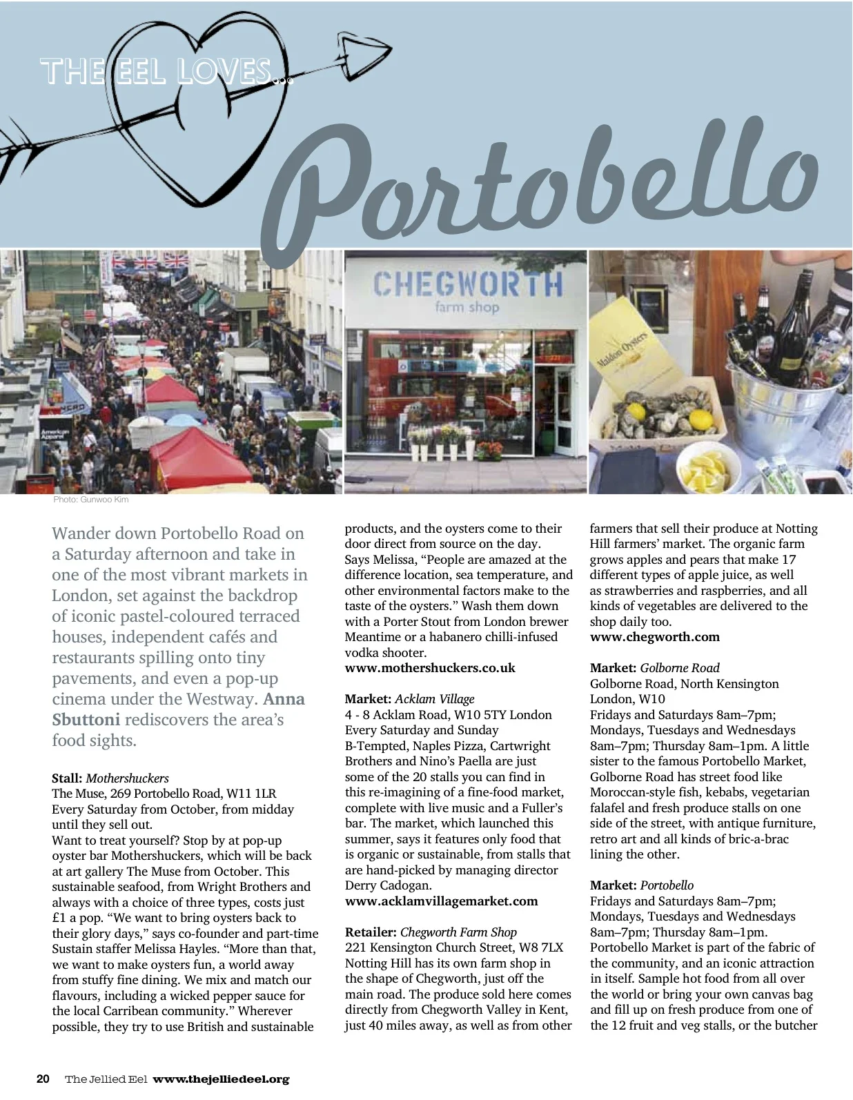 Jellied Eel Magazine, Autumn 2012.&nbsp;