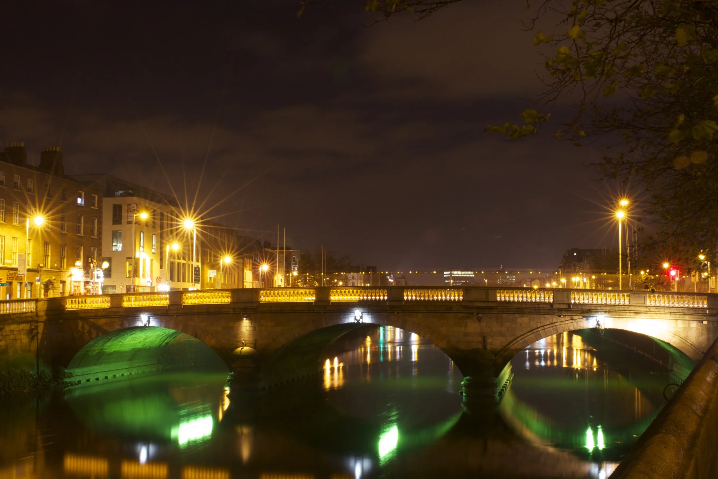 Dublin At Night - Grattan Bridge