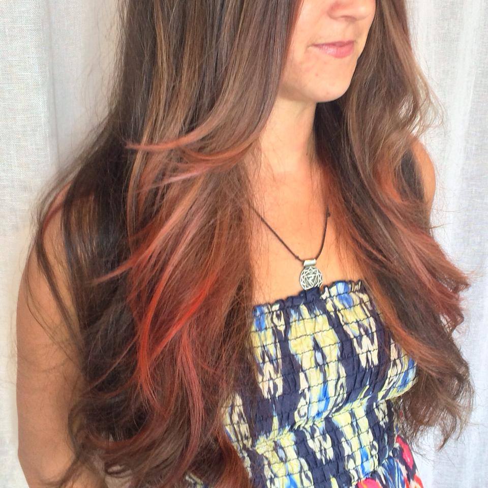  highlights done with hair painting, a form of balayage, at Elle 7 Twenty Salon and Spa, a Vero Beach hair salon. 