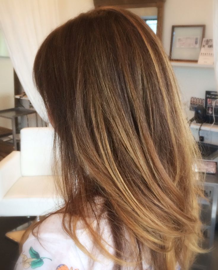 highlights done with foils and hair painting/ balayage. Beautiful bronde