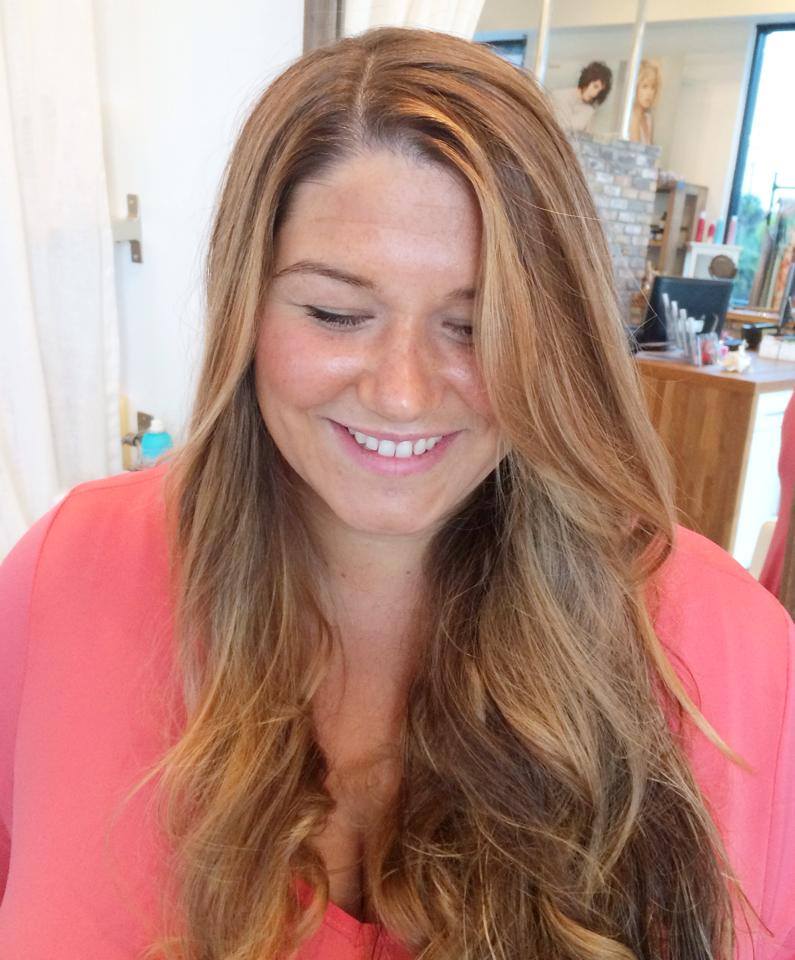 balayage highlights with hair painting