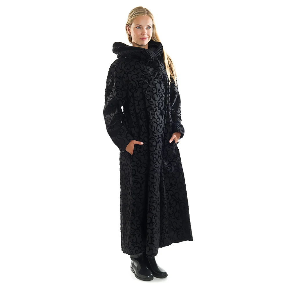 Mycra Pac Donatella Scroll Long Coat