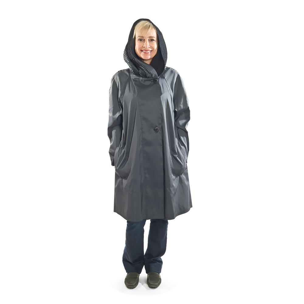 Short Nickel Gray Mycra Pac Raincoat