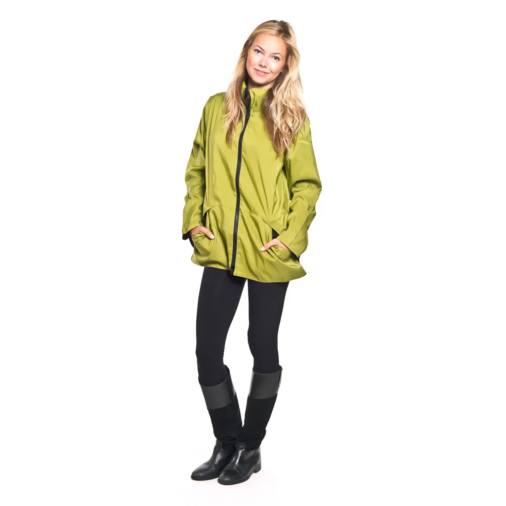Mycra Pac green jacket ships to Australia, New Zealand with International Priority Mail