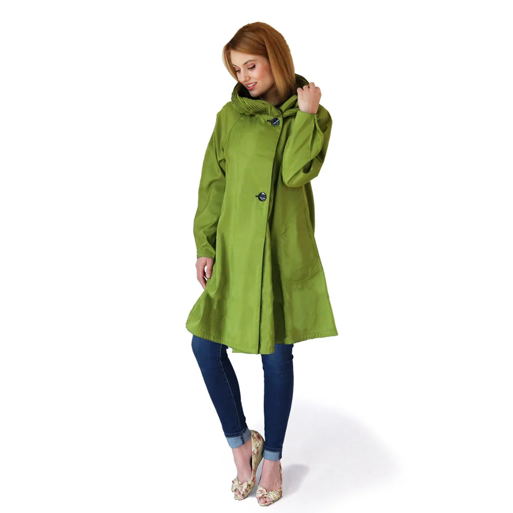 Short Grass Green Mycra Pac Dona Raincoat