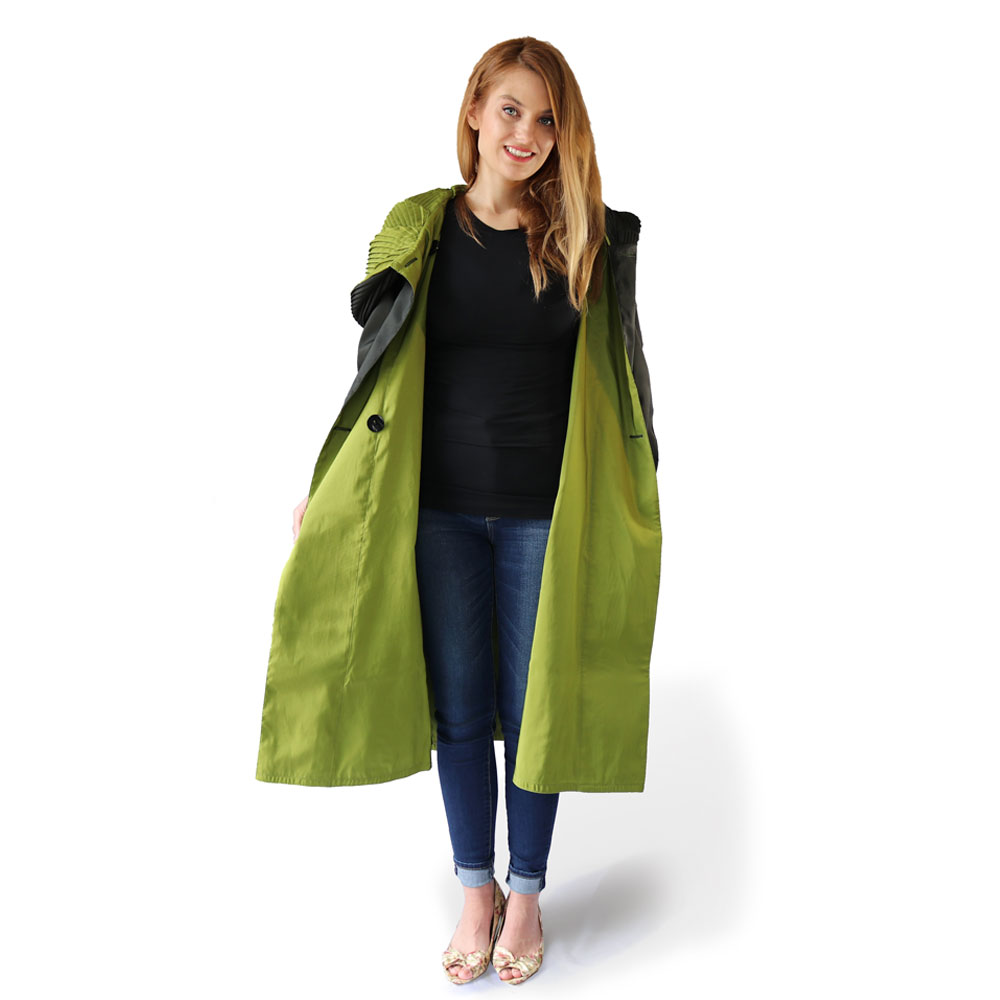 Mycra Pac Grass Reversible Raincoat Tea