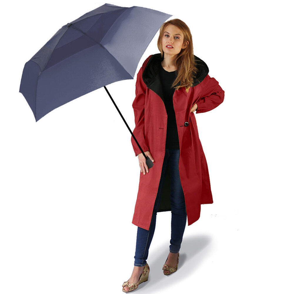 Mycra Pac Brick Red Umbrella Raincoat
