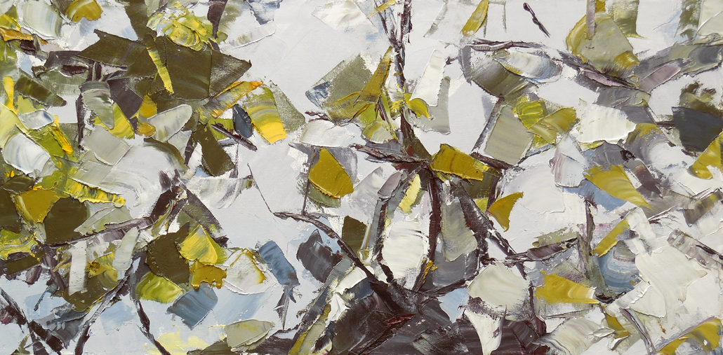 Julie Devine, Storm Watch, 2013 Oil on canvas, 15" x 30"