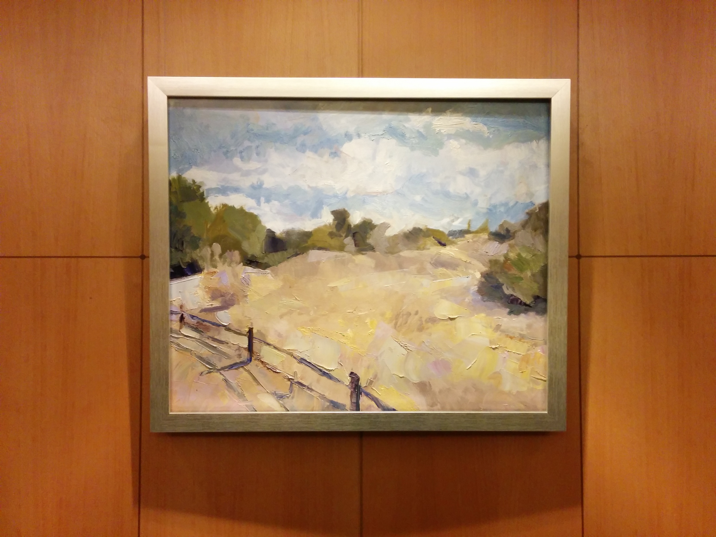 Julie Devine, Palm Desert Field , 2015, oil on canvas