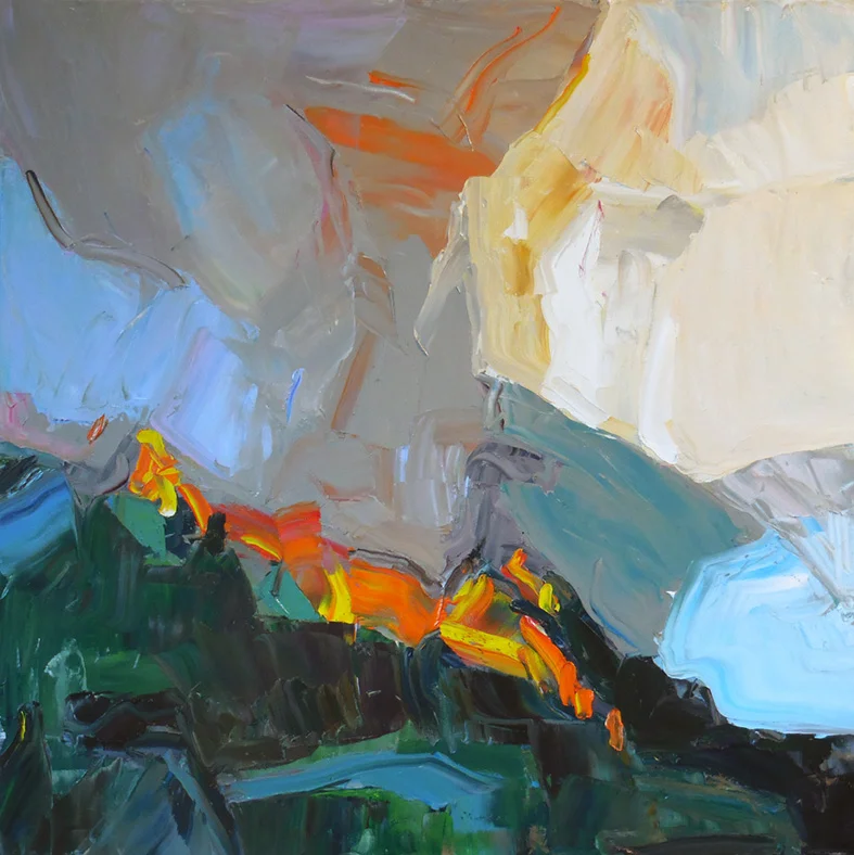 Firestorm, 2017 Oil on canvas, 36 x 36" Available