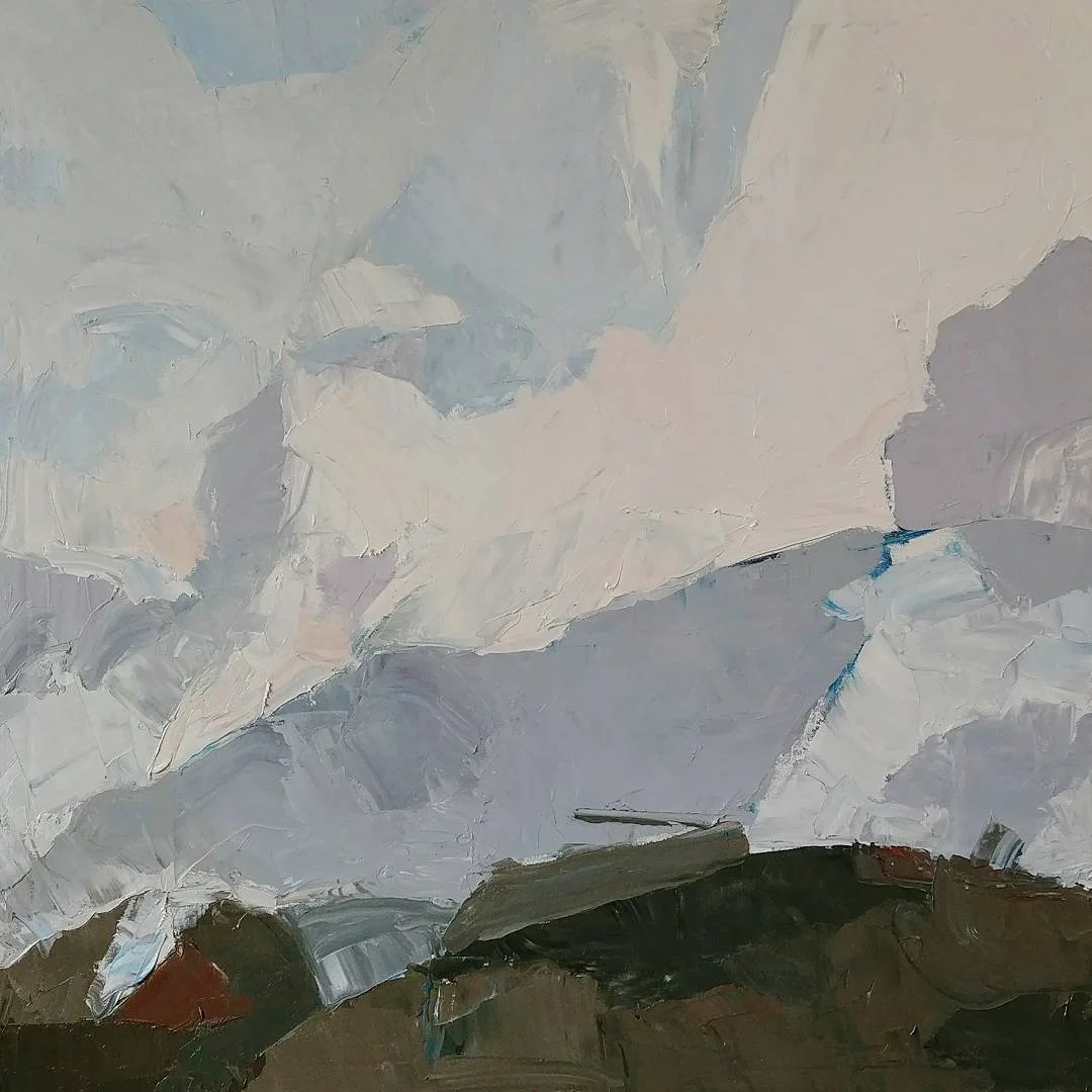 Hillside Smolder, 2017 Oil on canvas, 36 x 36” Available