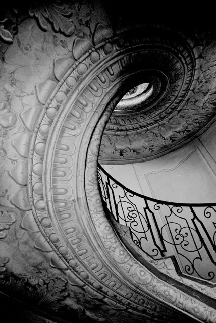 Spiral staircase in Melk, Austria