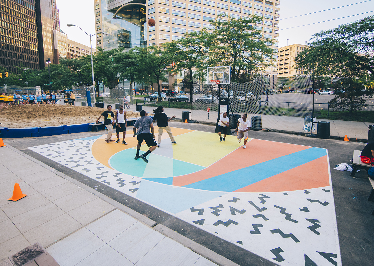 Campus Martius Basketball Courts ELLEN RUTT Campus Martius Basketball Courts ELLEN RUTT