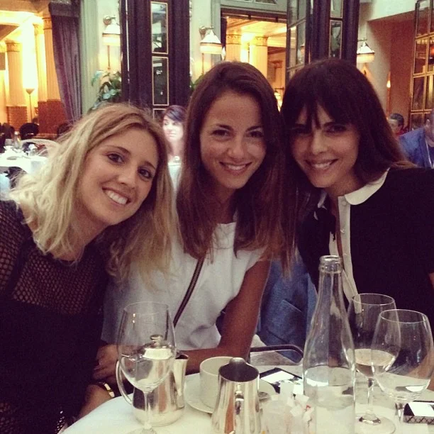 with my Greek beauties Zina and Evangelie