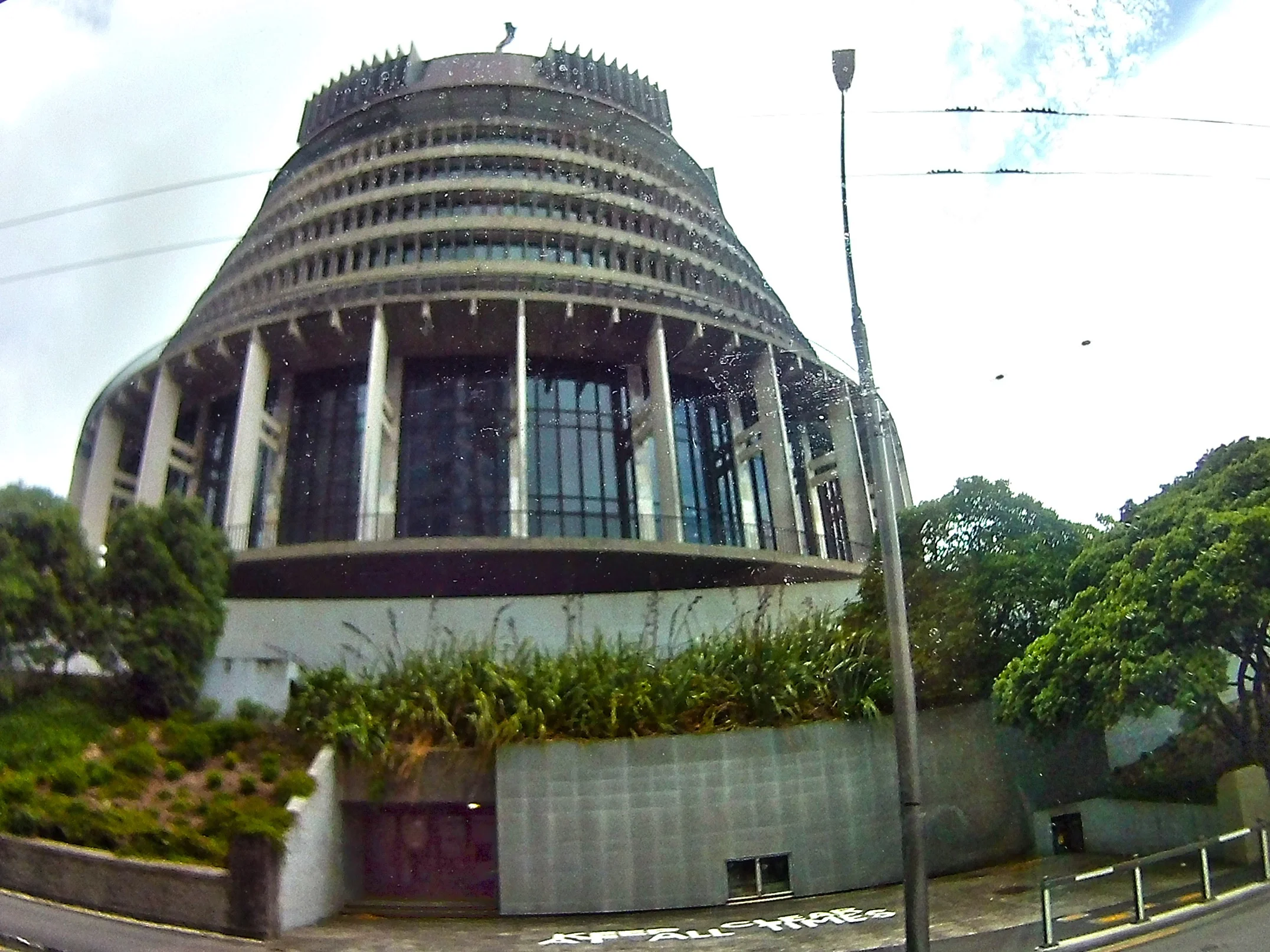"Beehive"- New Zealand parliament