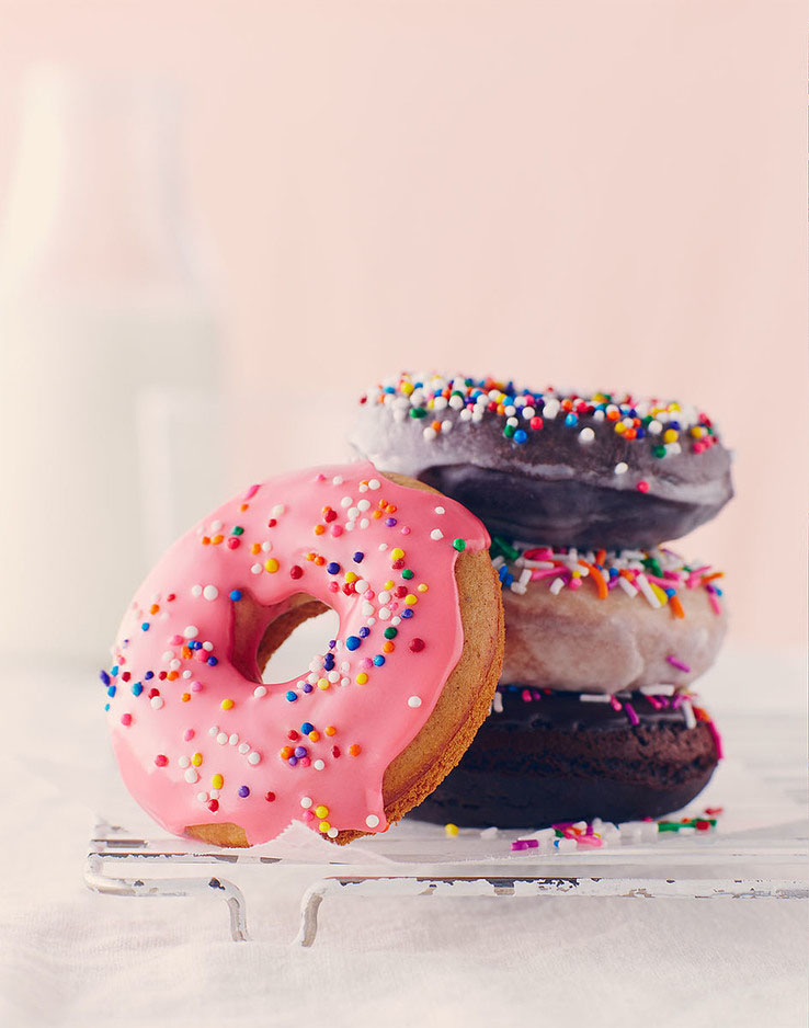I love shooting doughnuts and this is one of my favourites. This was shot with the 85mm 1.2 lens. It's a bit of an unconventional lens for shooting food because of it's horrible minimum focus distance. One way around that is to use an extension tube to shorten the minimum focus distance. 
