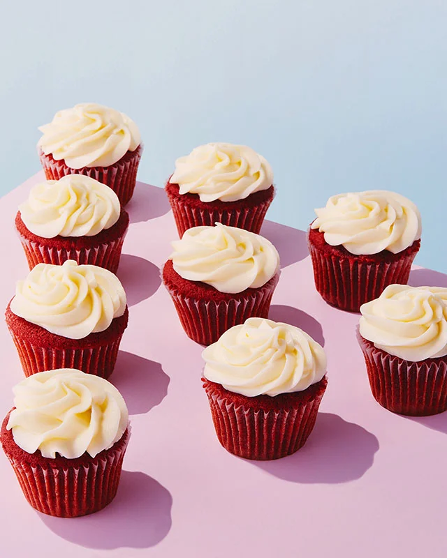 Red Velvet Cupcakes with Cream Cheese Frosting