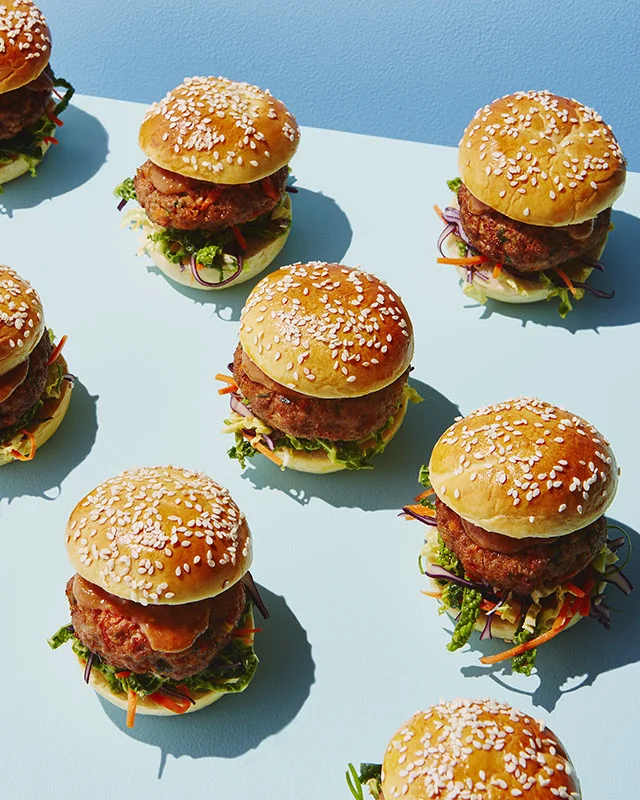 Thai Turkey Sliders with Peanut Slaw