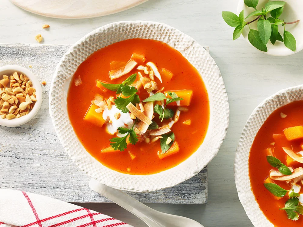 Thai Squash + Red Curry Soup