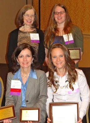 Back Row: Jeanne Lee, Nellie Rovansek. Front Row: Tracey Neely, Lauren Belcher