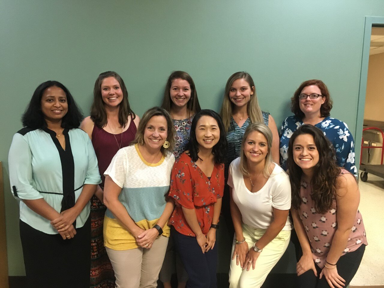 Top Row: Sunitha Zechariah, Lo Bannerman, Whitney Canfield, Amber Fentress, Nicole Moore Bottom Row: Jo Kriikku, Angie Lee, Ashley Jones, Christine Swearingen Not pictured: Kim Beavers, Jenifer Peters, Pam Brisky, Sandy Loushine, Sheri Loflin