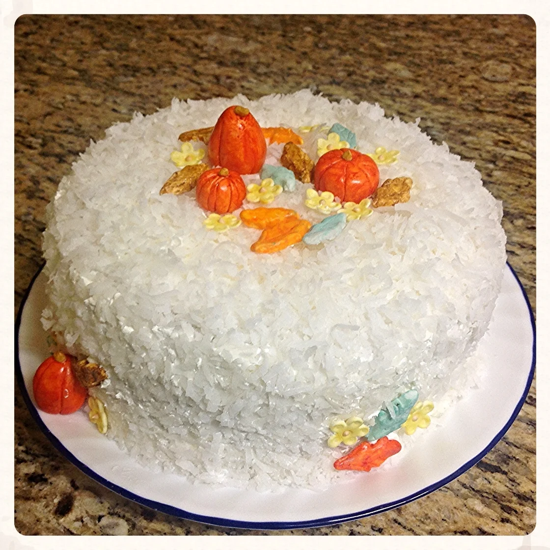 Thanksgiving Coconut Cake