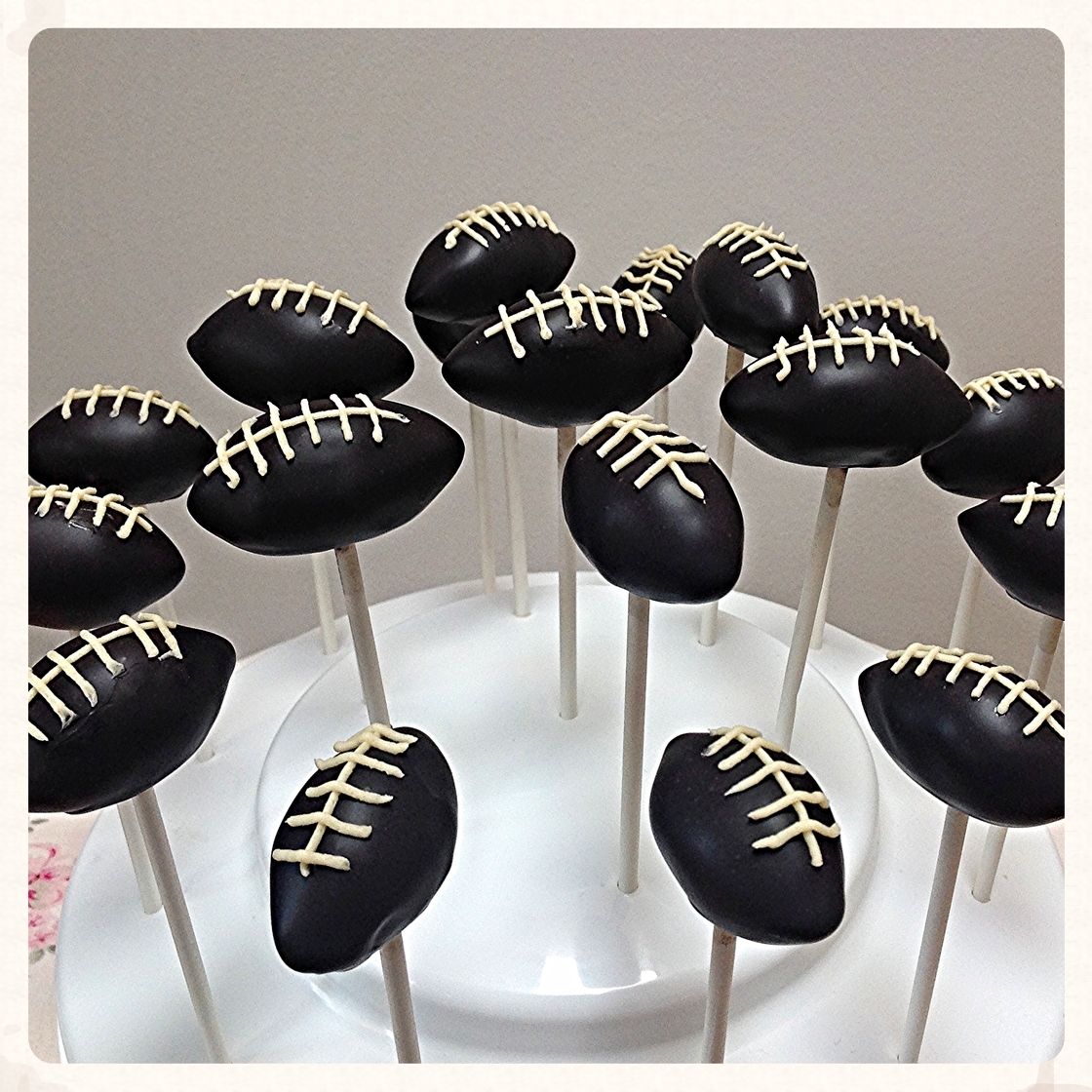 Football Cake Pops