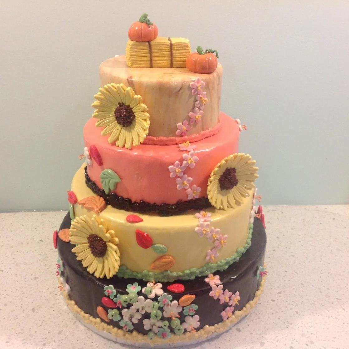 Custom Fall Cake