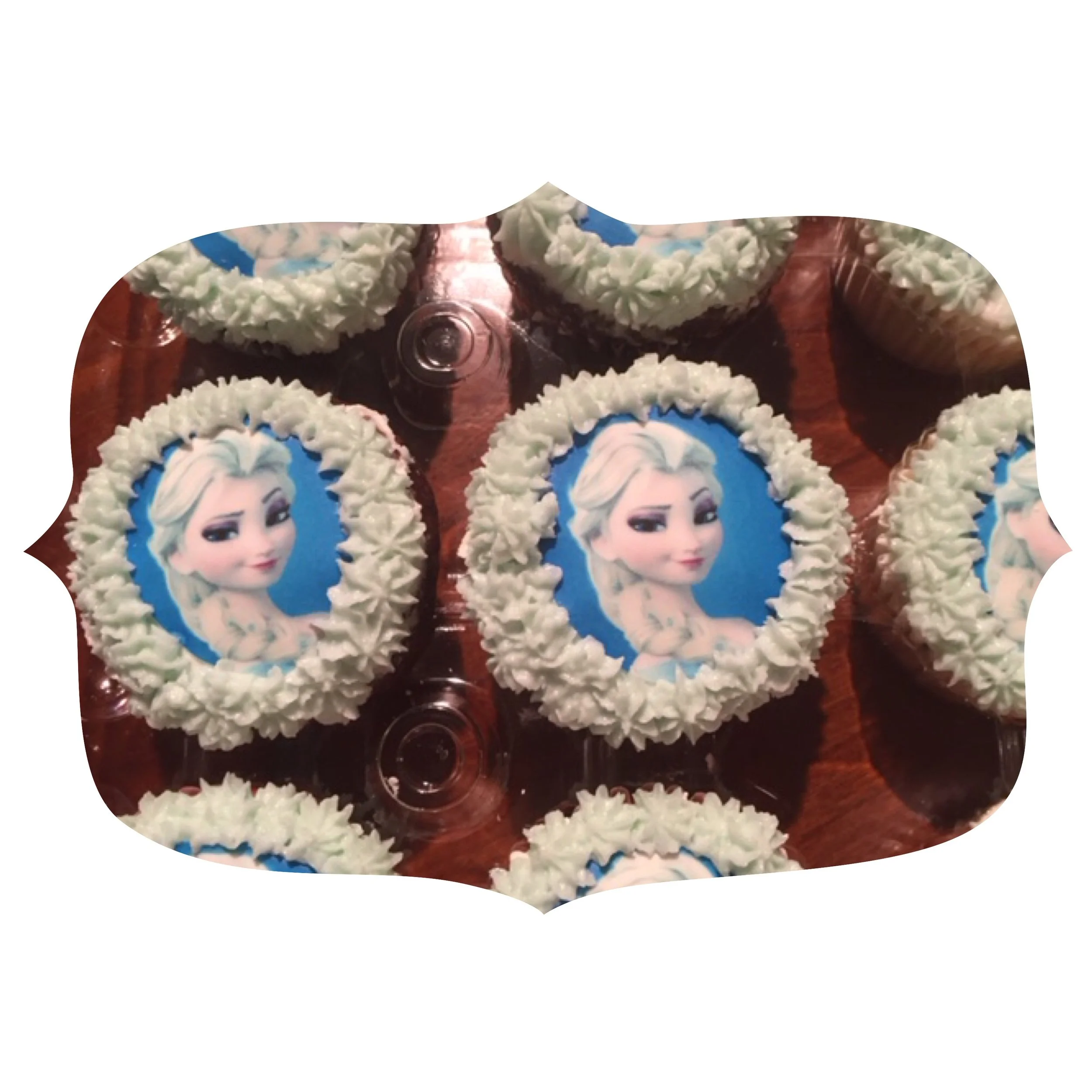 Elsa frozen birthday cupcakes